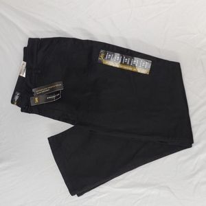 Women's Lee size 18 medium straight leg relaxed fit mid-rise black pants